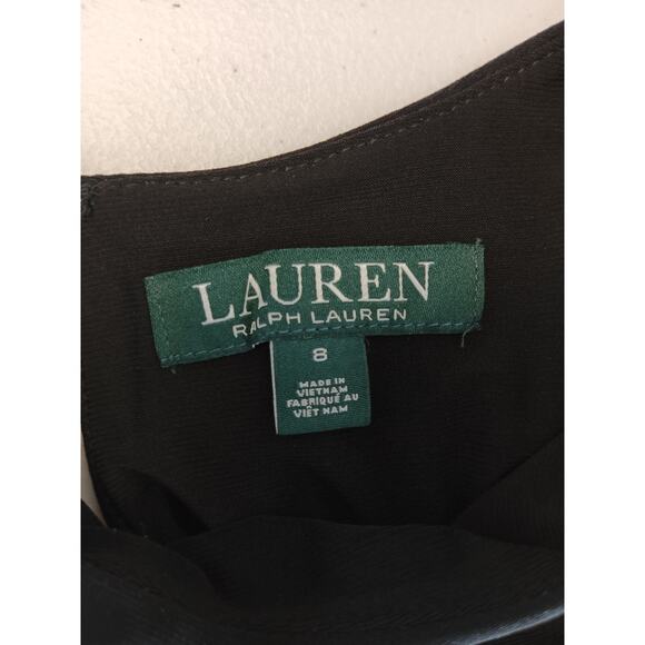 Lauren Ralph Lauren Womens Size 8 Stretch Polka Dot Casual Comfort Shift Dress - Picture 3 of 9